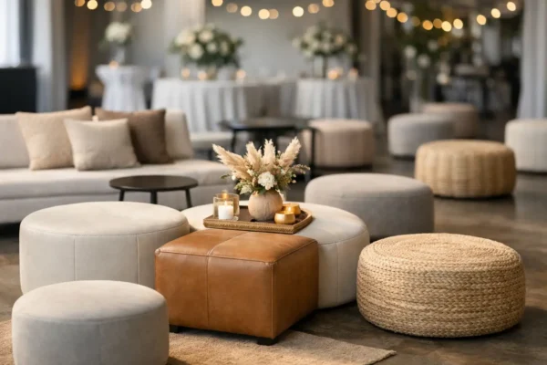 Ottoman Hire for Events That Looks Right