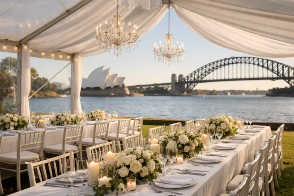 Wedding Marquee Setup Example for Sydney Couples