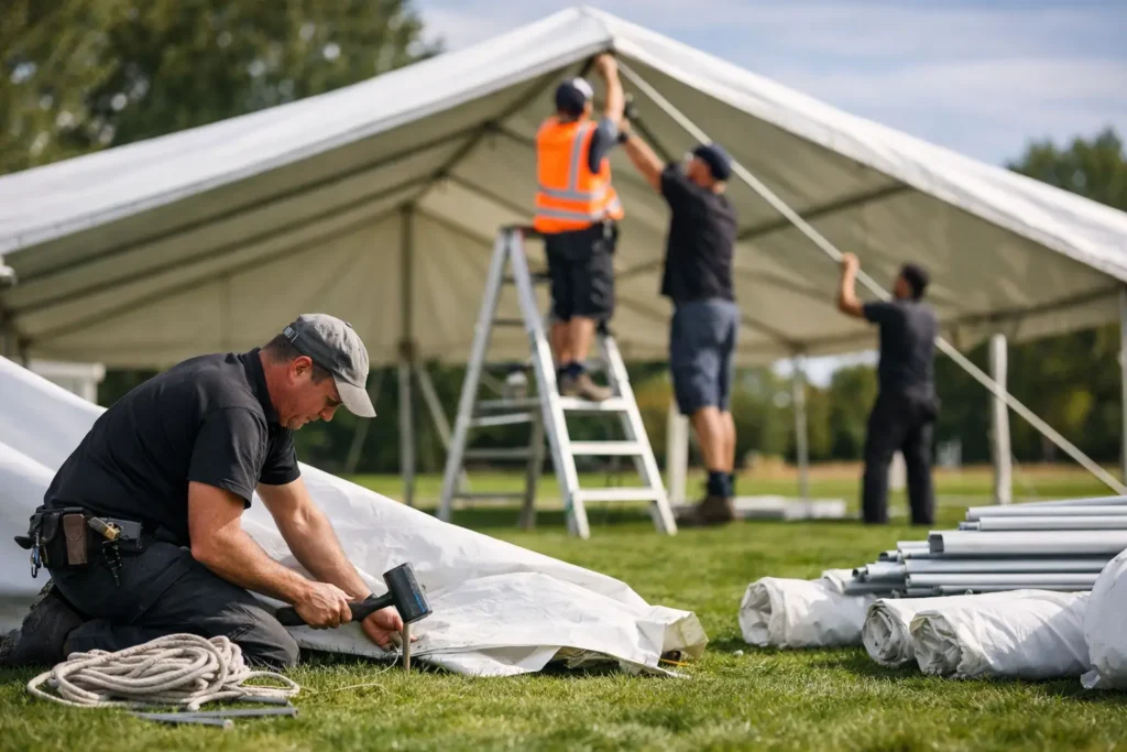 What the Marquee Installation Process Involves