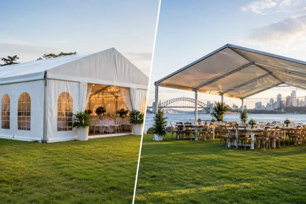Marquee Walls vs Open Sides for Sydney Events